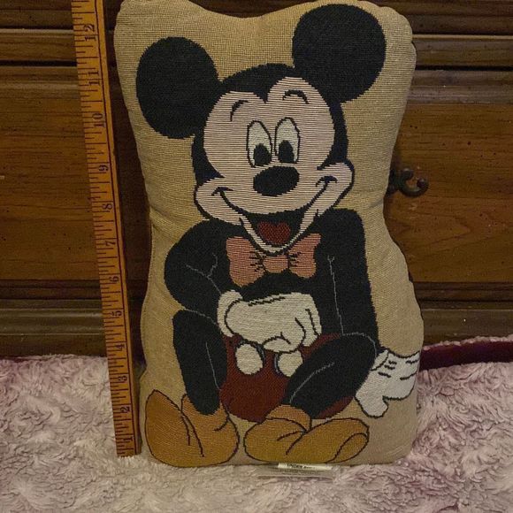Mickey Mouse Doorstop Weighted Pillow Tapestry Disney Catalog Exclusive - Picture 4 of 4